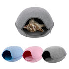 Φυσικό αισθητό κρεβάτι γατών, αστείο σπίτι της PET τύπων αυγών κρεβατιών σπηλιών σκυλιών με το χαλί μαξιλαριών προμηθευτής