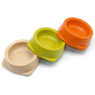 Προσαρμοσμένο κύπελλο της Pet μεγέθους κεραμικό, πράσινο/πορτοκαλί/μπεζ χρώμα κύπελλων τροφίμων της Pet προμηθευτής