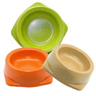 Προσαρμοσμένο κύπελλο της Pet μεγέθους κεραμικό, πράσινο/πορτοκαλί/μπεζ χρώμα κύπελλων τροφίμων της Pet προμηθευτής