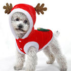 Τα Χριστούγεννα Pet ντύνουν το με κουκούλα υλικό ίνας παλτών σκυλιών με τα γεωμετρικά σχέδια προμηθευτής